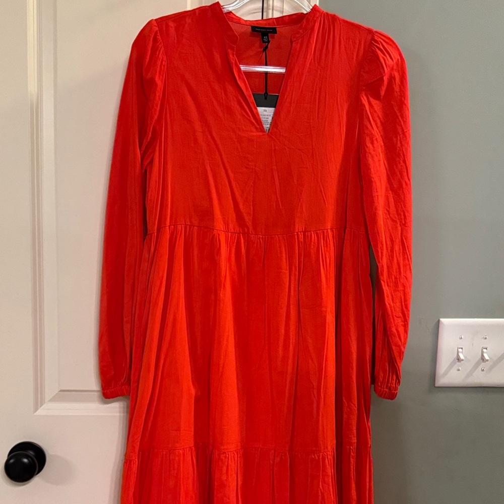 Who What Wear Vibrant Red Maxi Dress